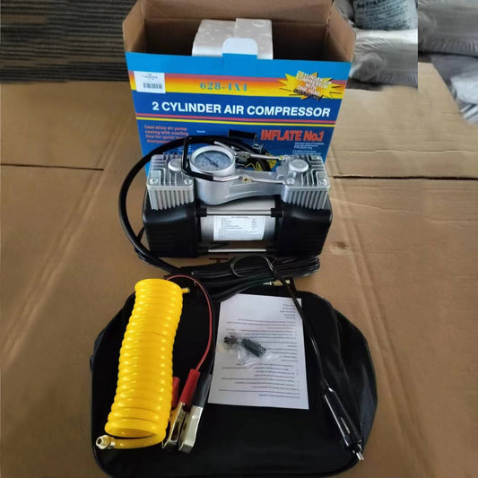 Portable Car Air Compressor – Lighter Battery Powered Tire Inflator