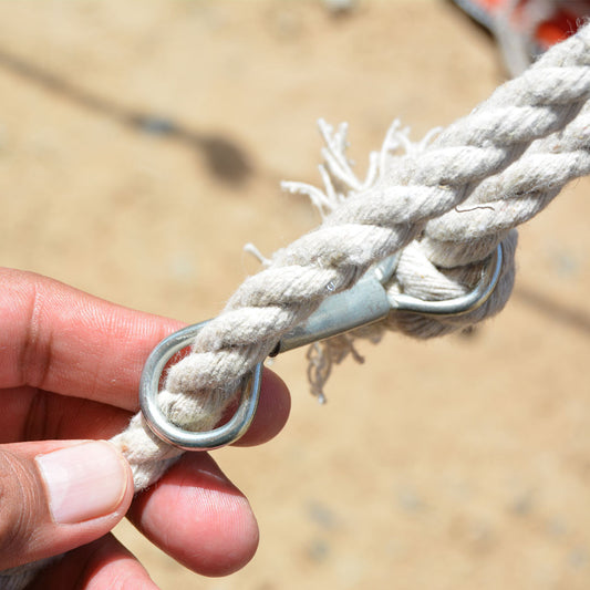 Heavy-Duty Rope Hanging Clip with Double Loops – Steel Kunda Connector