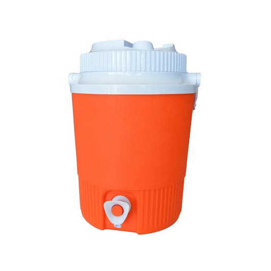 Water Cooler Keep Cold water with Plastic in Orange Color Small 4.5 Litres