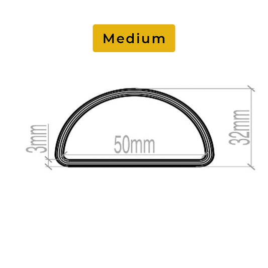 Stainless Steel D-Ring, Heavy Duty