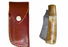 Damascus Steel Folding knife2